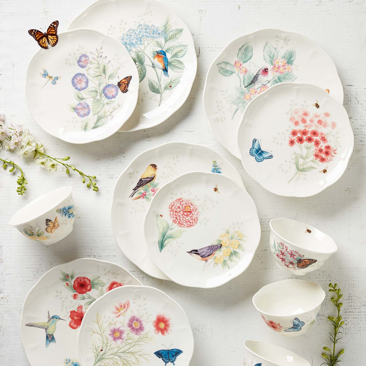 Lenox Premium Butterfly Meadow Flutter Mugs, Set of 4 - Image 2