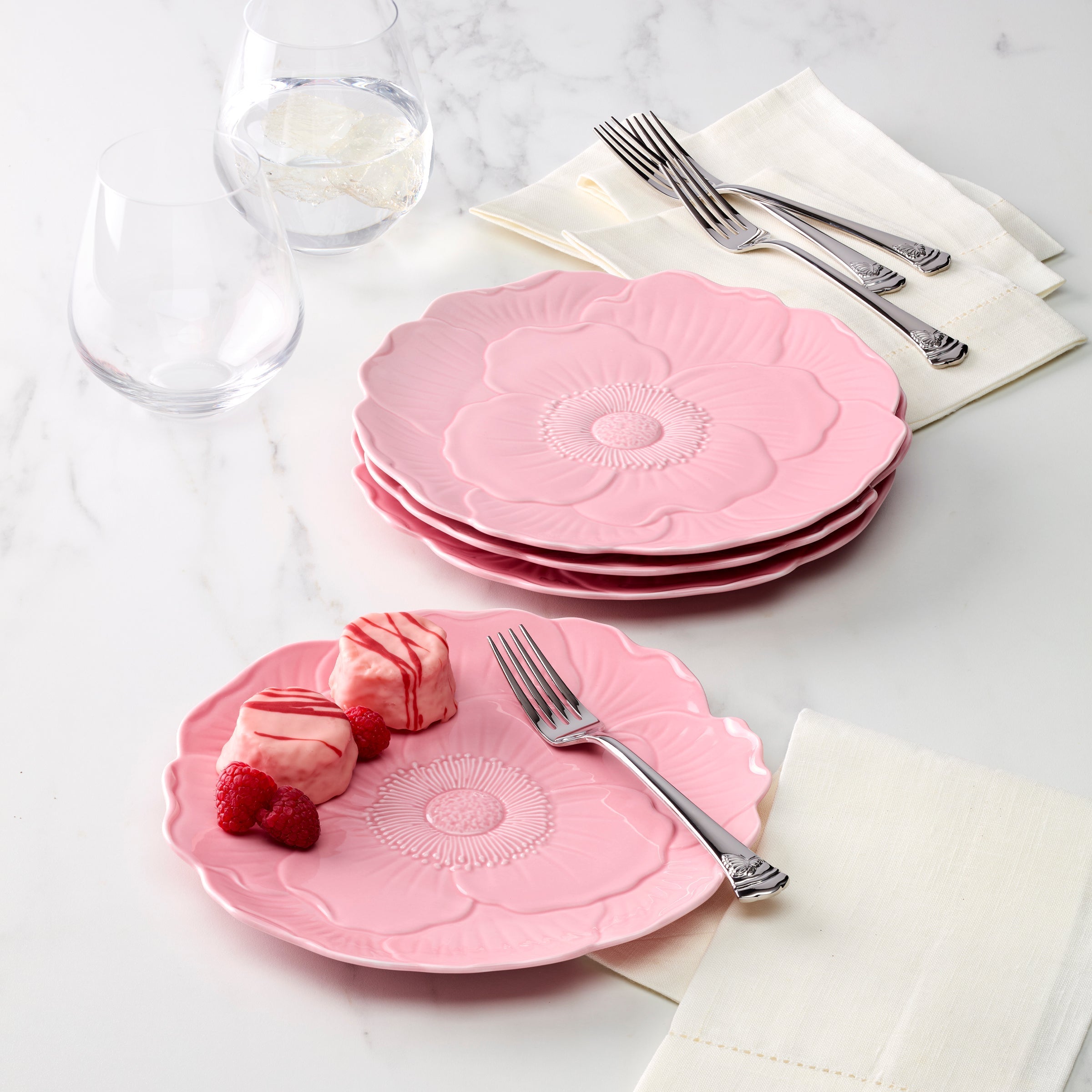 Lenox Premium Butterfly Meadow Floral Pink Accent Plates, Set of 4 - Image 4