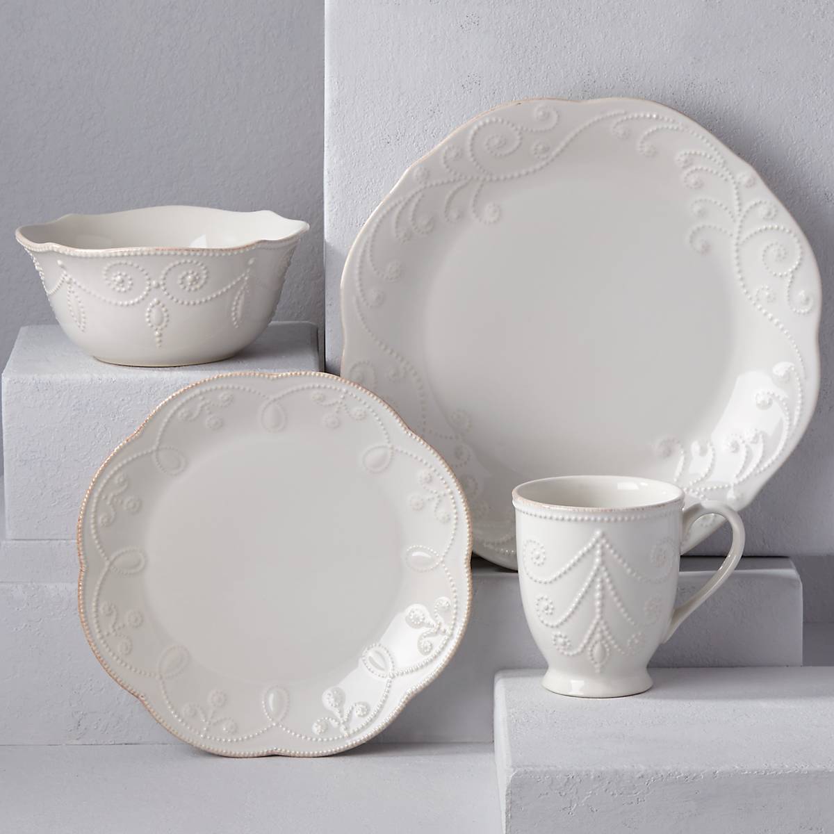 Lenox Premium French Perle White 4-Piece Place Setting - Image 7