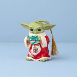 Lenox Premium Holiday Grogu with Stocking Ornament