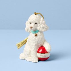 Lenox Premium Personalized Poodle Ornament