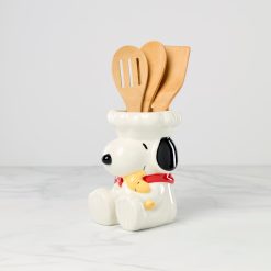 Alternative view of Lenox Premium Chef Snoopy Figural Utensil Crock 4-Piece Set