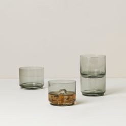 Alternative view of Lenox Premium Tuscany Classics Stackable Smoke Short Glasses,  Set of 4