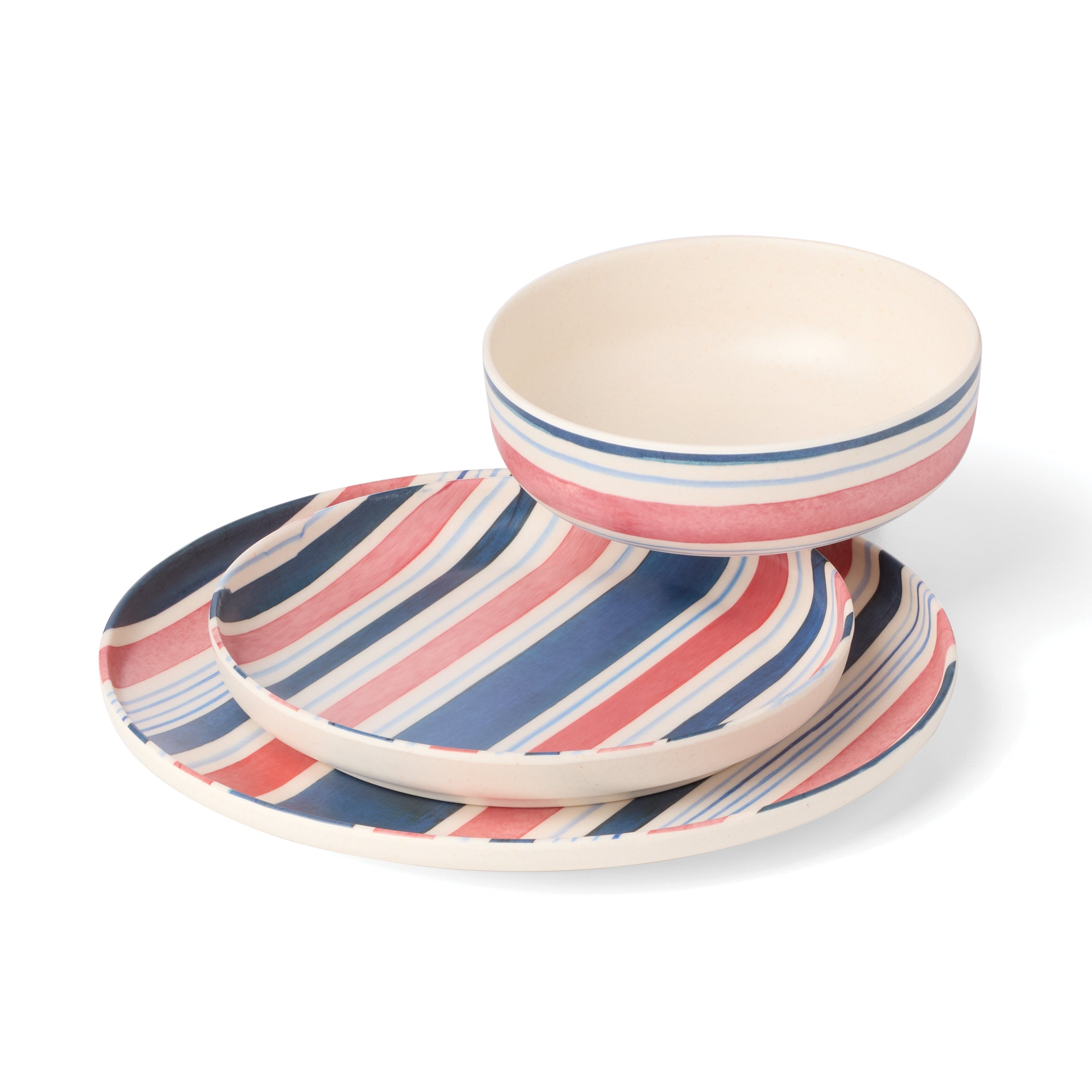 Lenox Premium 24 Seven Melamine Stripe 12-Piece Dinnerware Set - Image 10