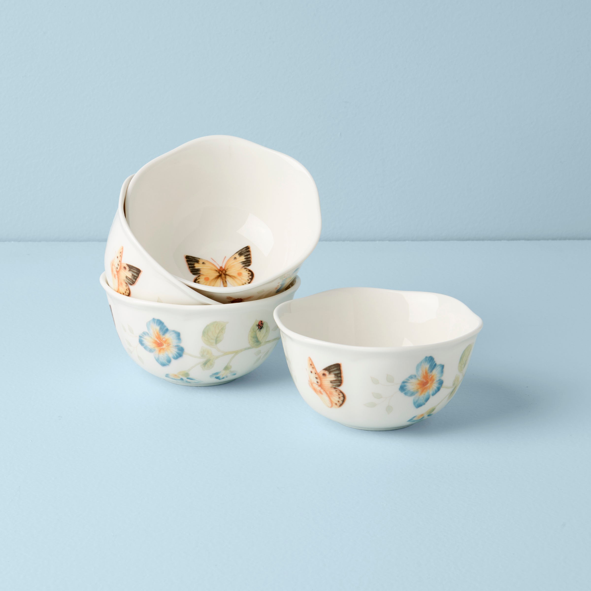 Lenox Premium Butterfly Meadow 4-Piece Dessert Bowl Set