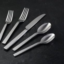 Alternative view of Lenox Premium Chefs Table Hammered 45-Piece Flatware Set