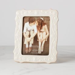 Lenox Premium French Perle White 5x7 Photo Frame