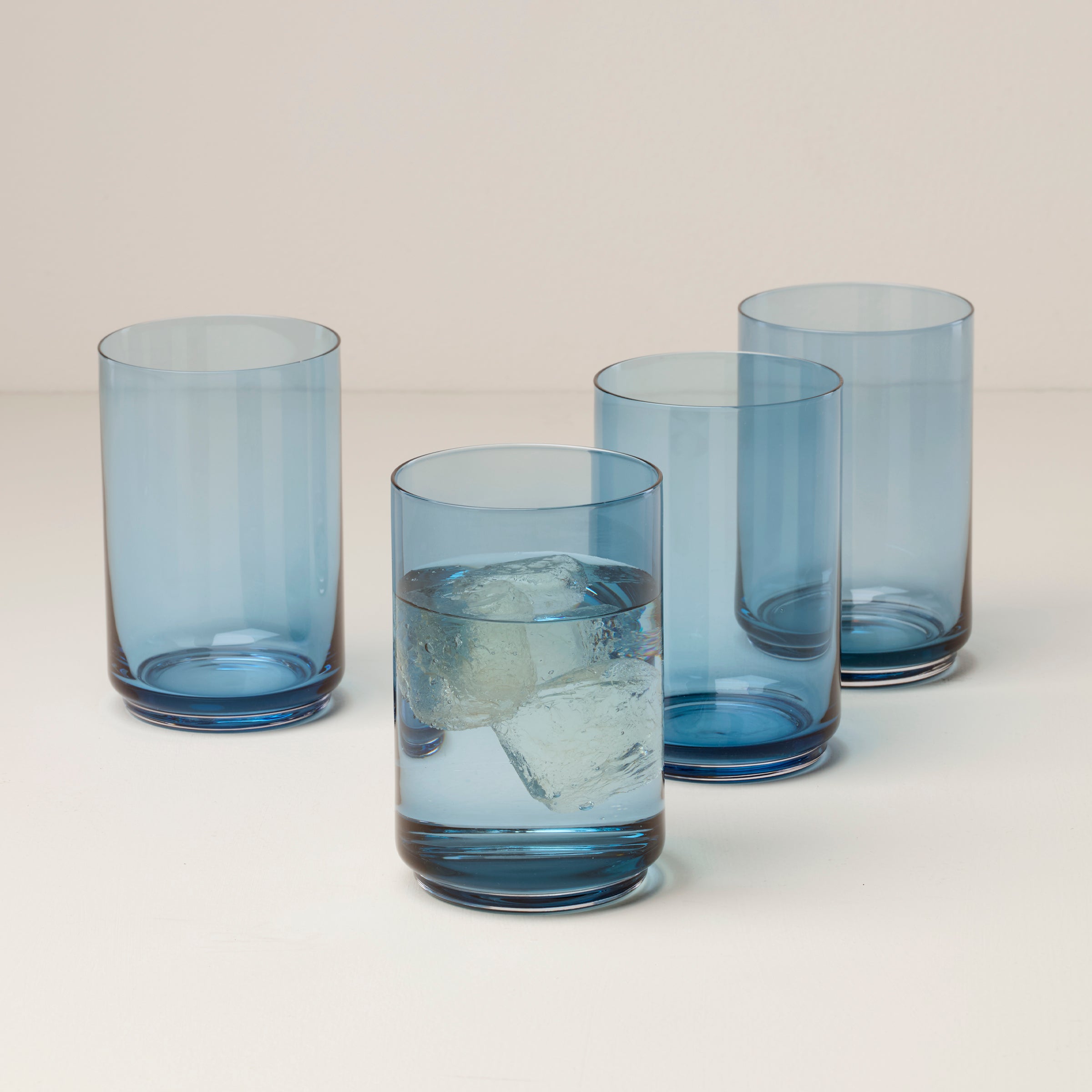 Lenox Premium Tuscany Classics Stackable Blue Coolers, Set of 4 - Image 2