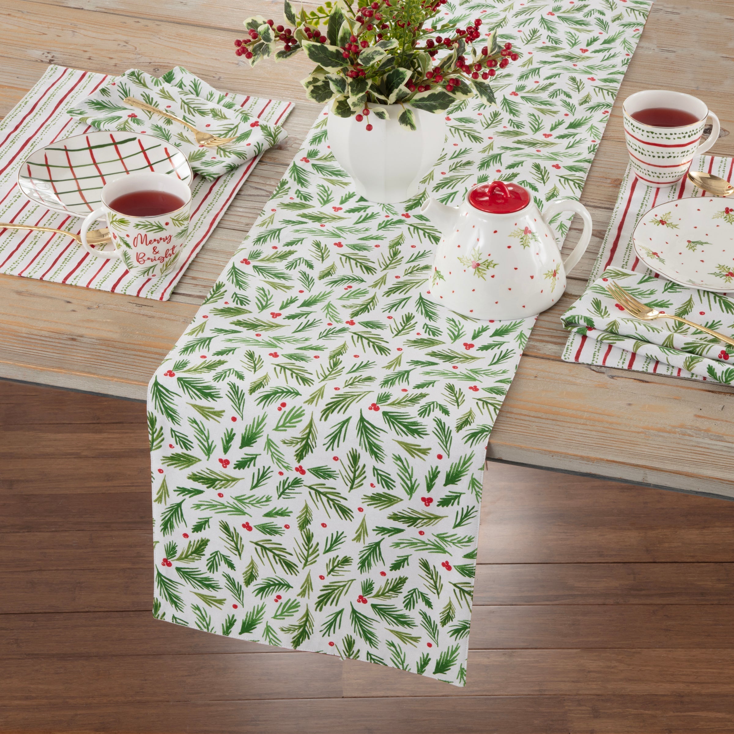 Lenox Premium Bayberry Merry & Bright Dinner Napkins, Set of 4 - Image 2