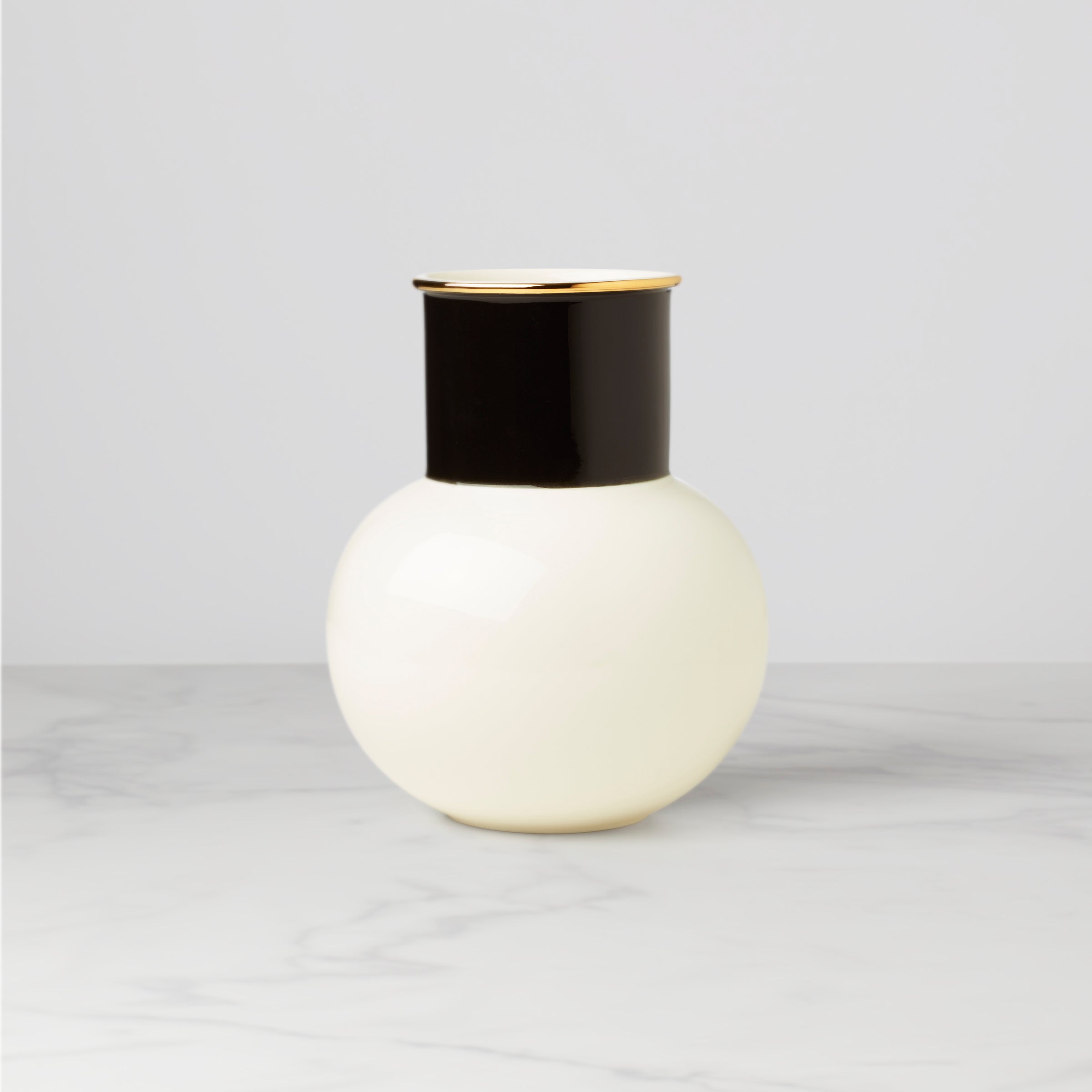 Lenox Premium Make It Pop White & Black Bouquet Vase