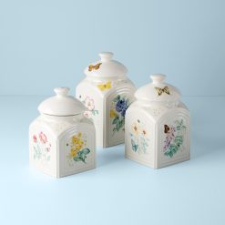 Lenox Premium Butterfly Meadow 3-Piece Canister Set
