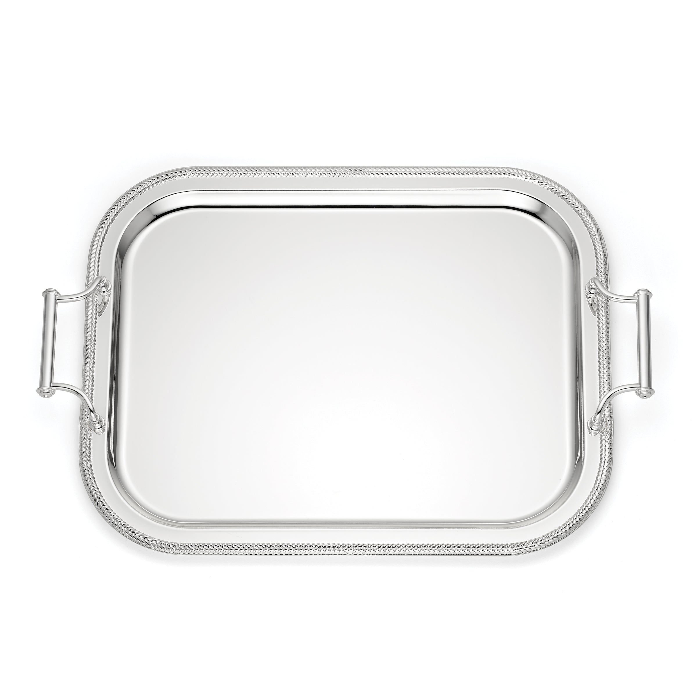 Lenox Premium Silverplate Rectangular Tray With Handles