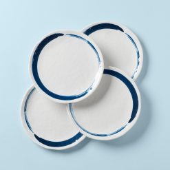 Lenox Premium Blue Bay Melamine Dinner Plates, Set of 4