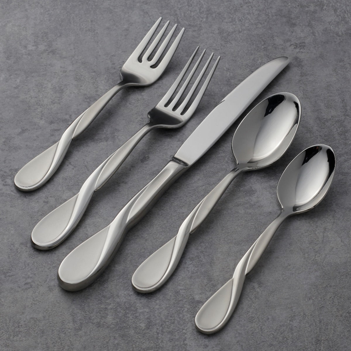Lenox Premium Aquarius Satin 5-Piece Place Setting - Image 2