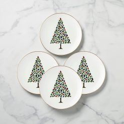 Lenox Premium Evergreen Accent Plates, Set of 4