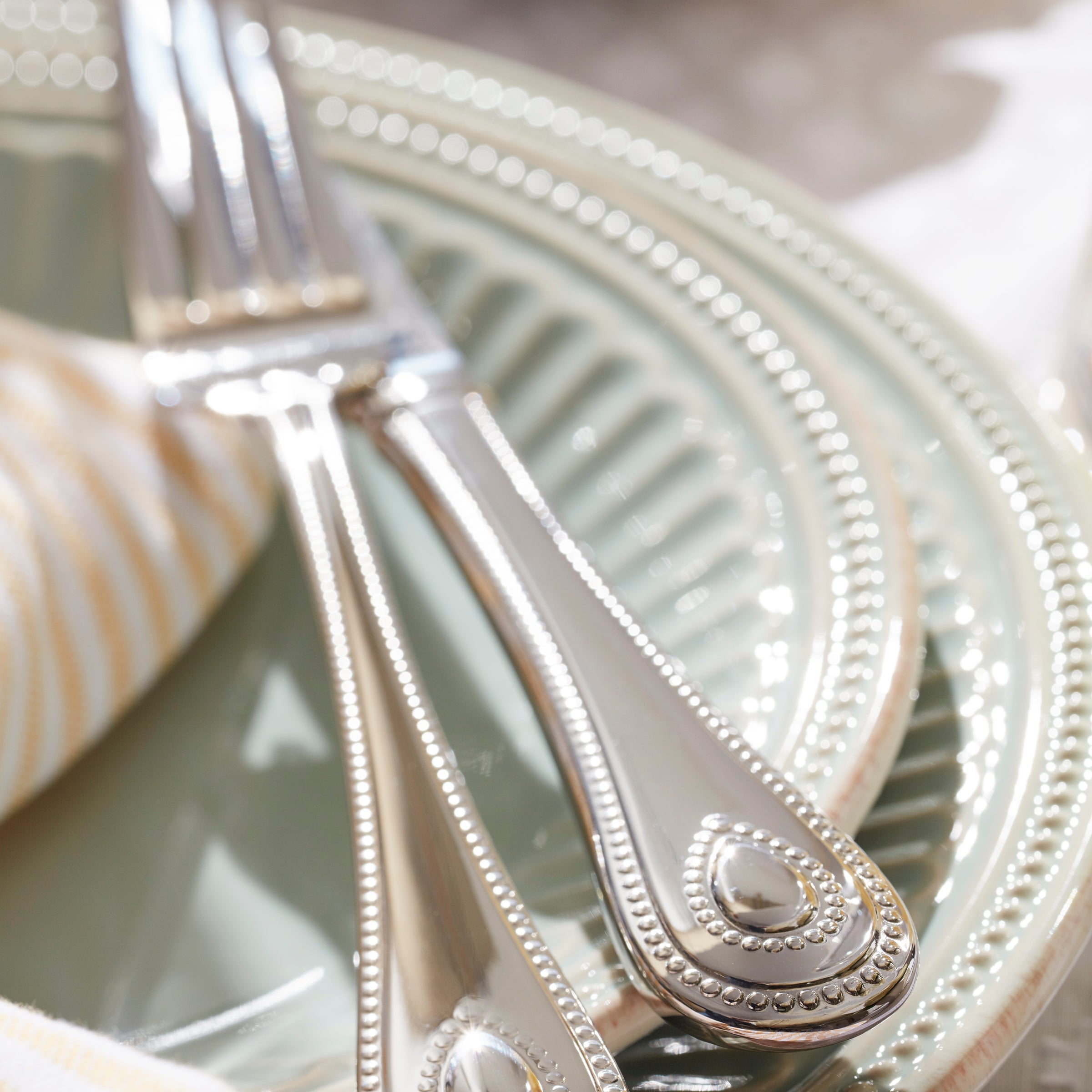 Lenox Premium French Perle Groove Ice Blue 4-Piece Place Setting - Image 7