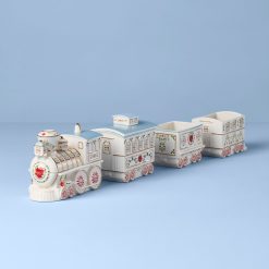 Lenox Premium Lenox Holiday Village Christmas Train Server
