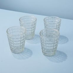 Lenox Premium Ruffle Glass Lattice Tumblers, Set of 4