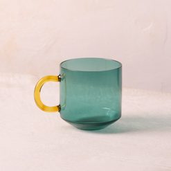 Lenox Premium Niko Teal Glass Mug
