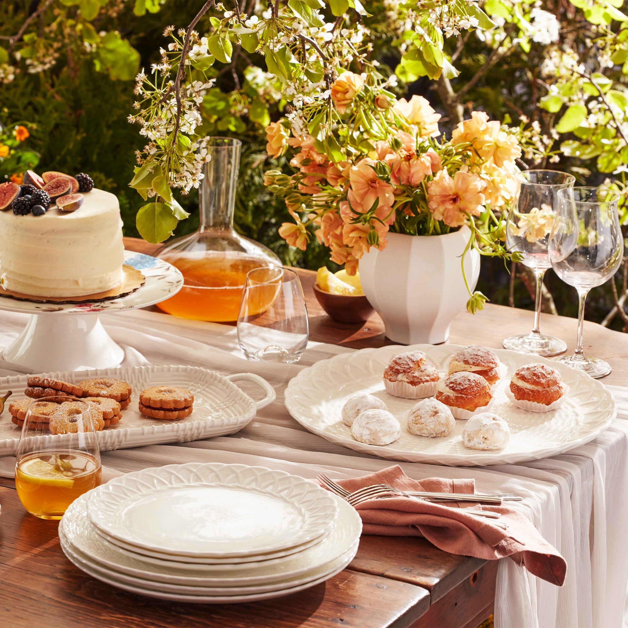 Lenox Premium Wicker Creek 12-Piece Dinnerware Set - Image 2
