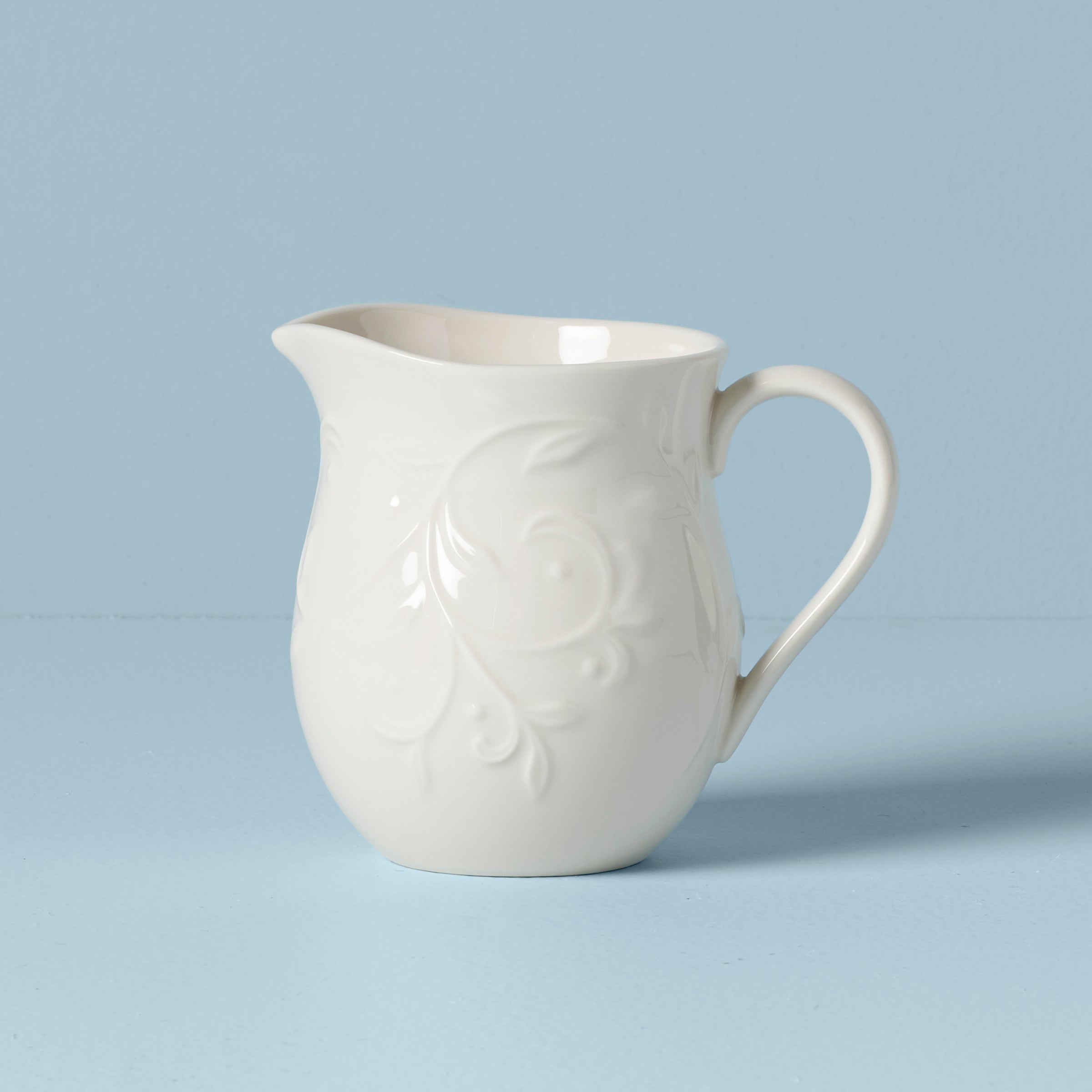 Lenox Premium Opal Innocence Carved Creamer