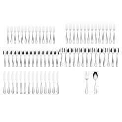 Alternative view of Lenox Premium Delia 72-Piece Flatware Set