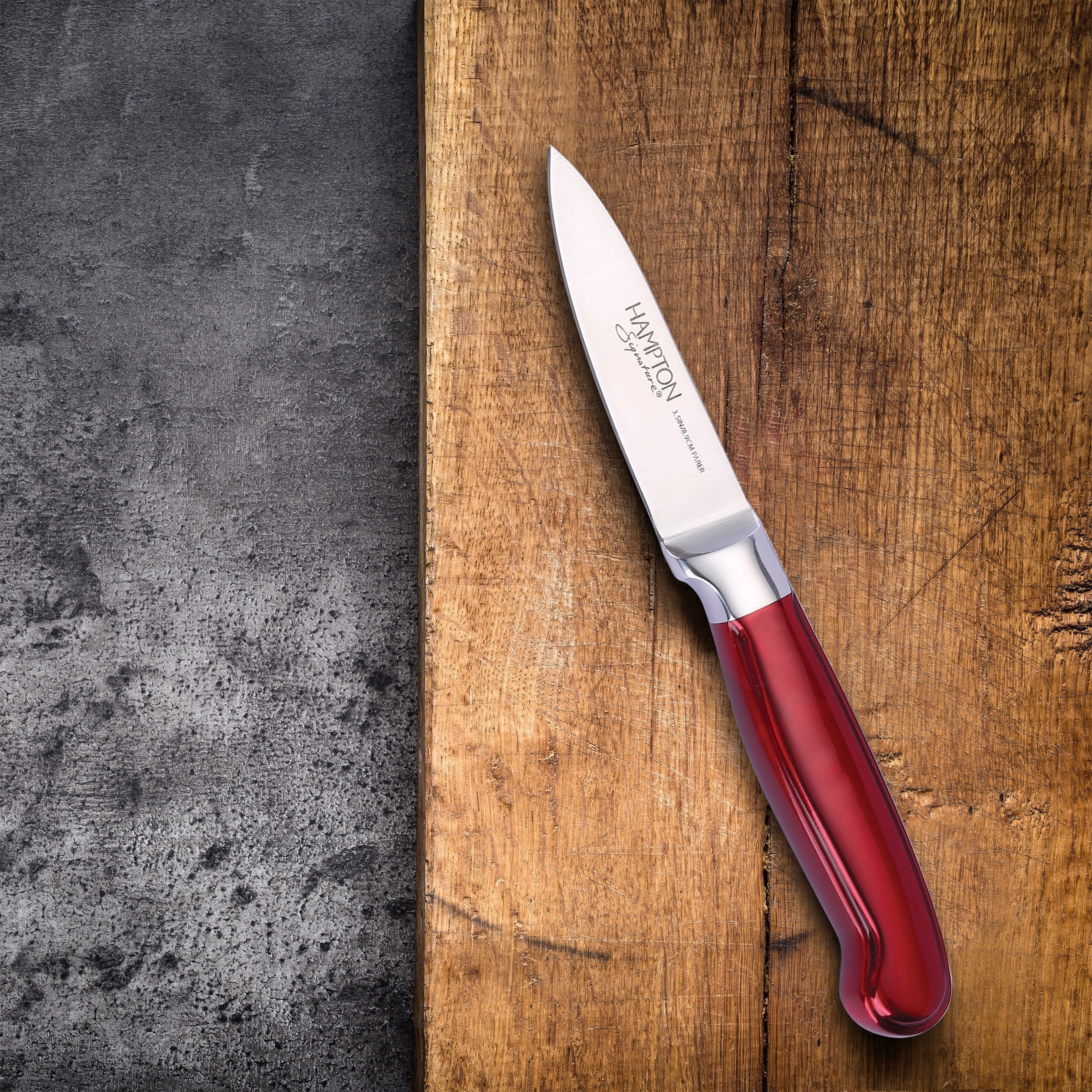 Lenox Premium Rorik Red 3.5 Paring Knife with Blade Guard - Image 2