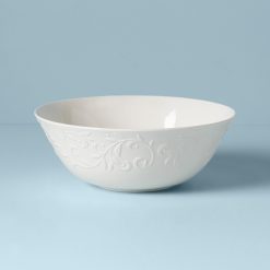 Lenox Premium Opal Innocence Carved Serving Bowl