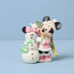 Lenox Premium 2026 Minnie Mouse's Matching Snowman Ornament