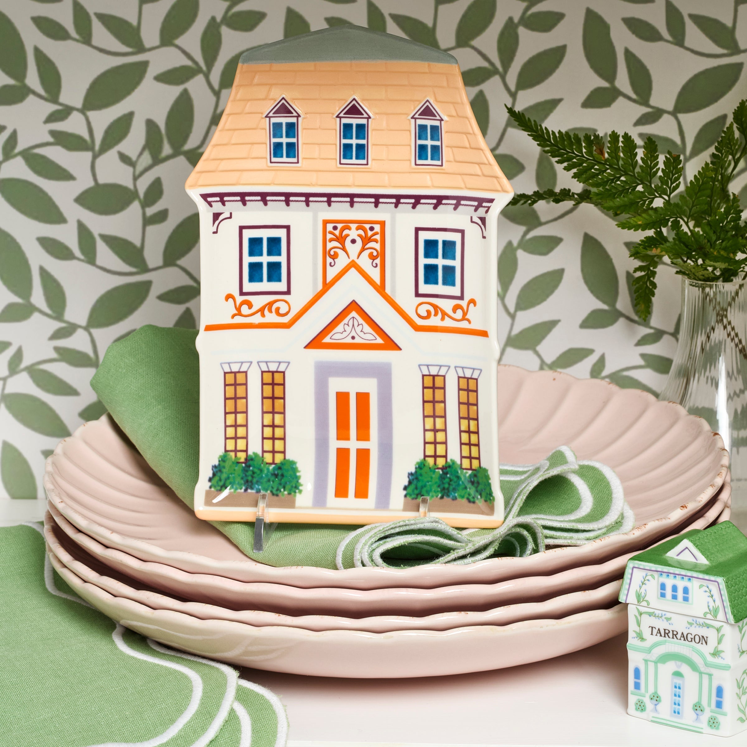 Lenox Premium Lenox Spice Village House Accent Plates, Set of 4 - Image 3