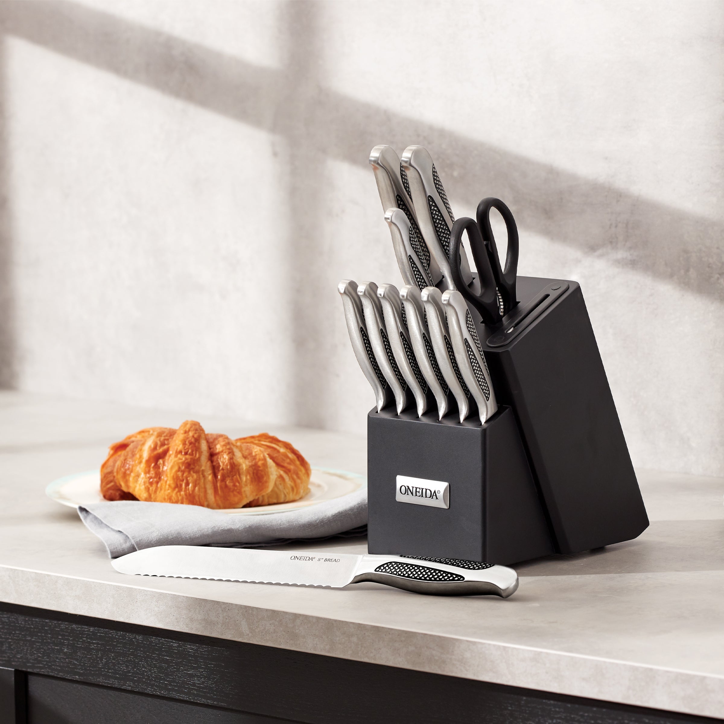 Lenox Premium Crosshatch 14-Piece Cutlery Block Set - Image 3