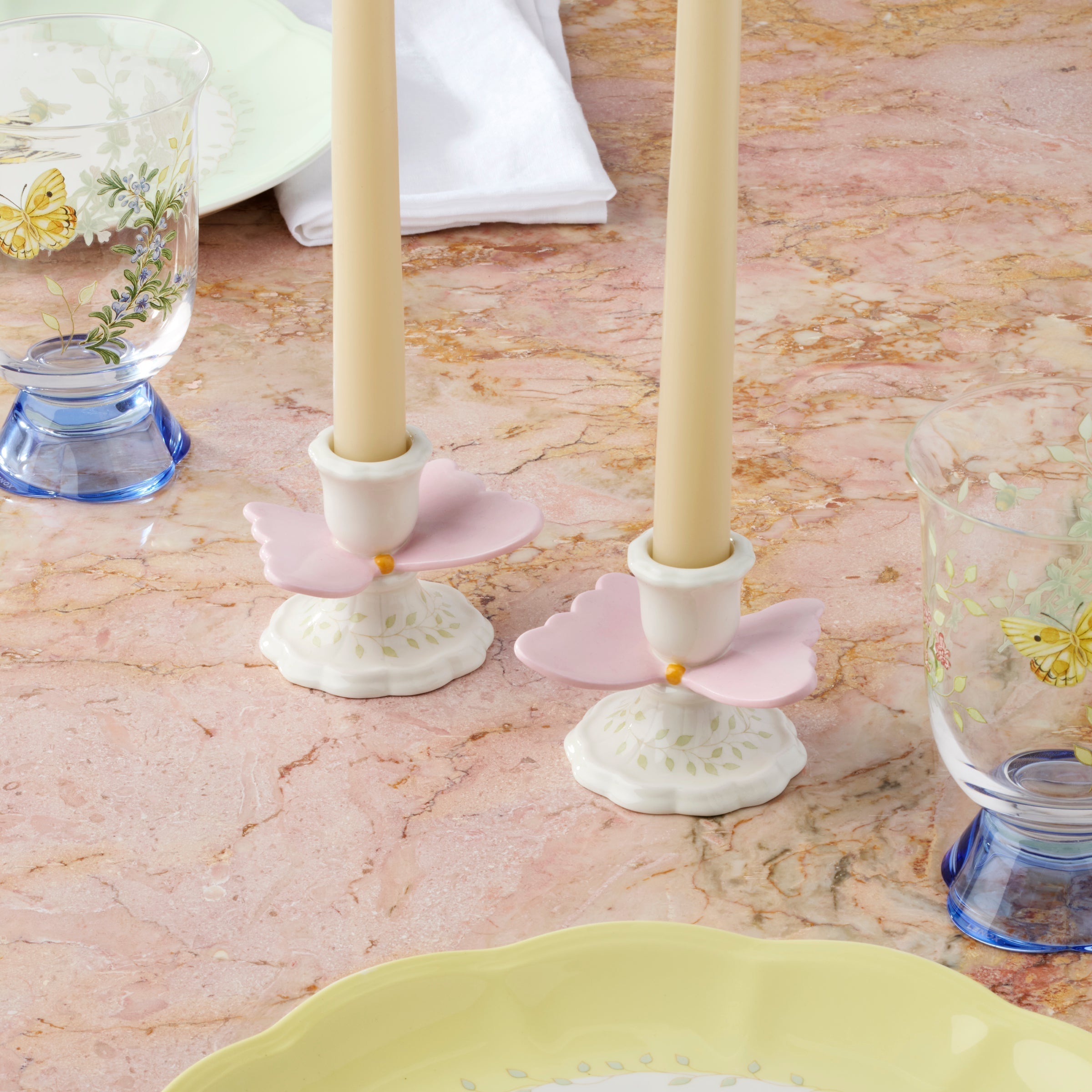 Lenox Premium Butterfly Meadow Candlestick Holders, Set of 2 - Image 5