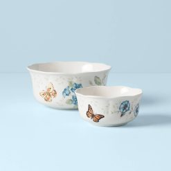 Alternative view of Lenox Premium Butterfly Meadow 2-Piece Bowl Set