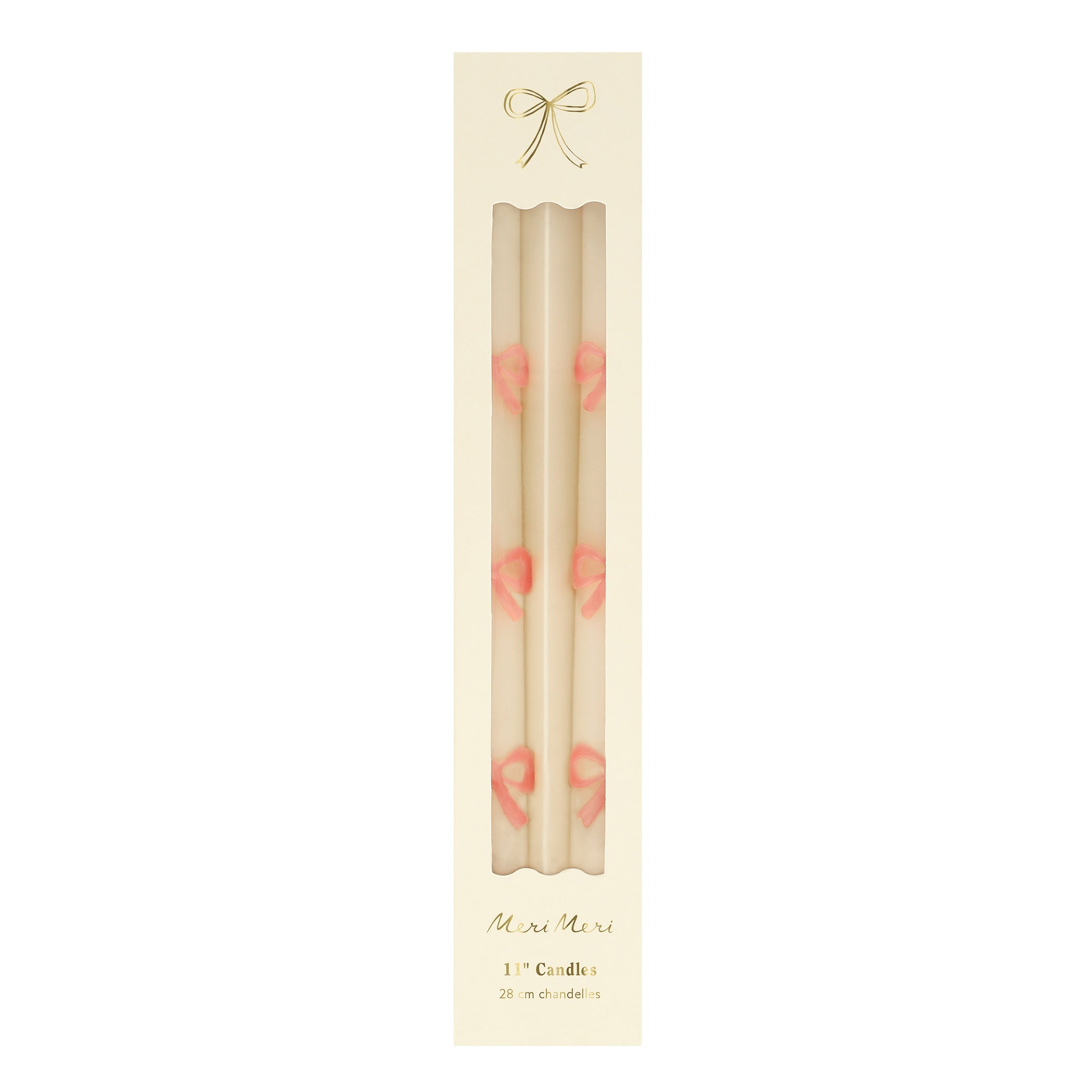 Lenox Premium Pink Bow Taper Candles, Set of 2 - Image 6