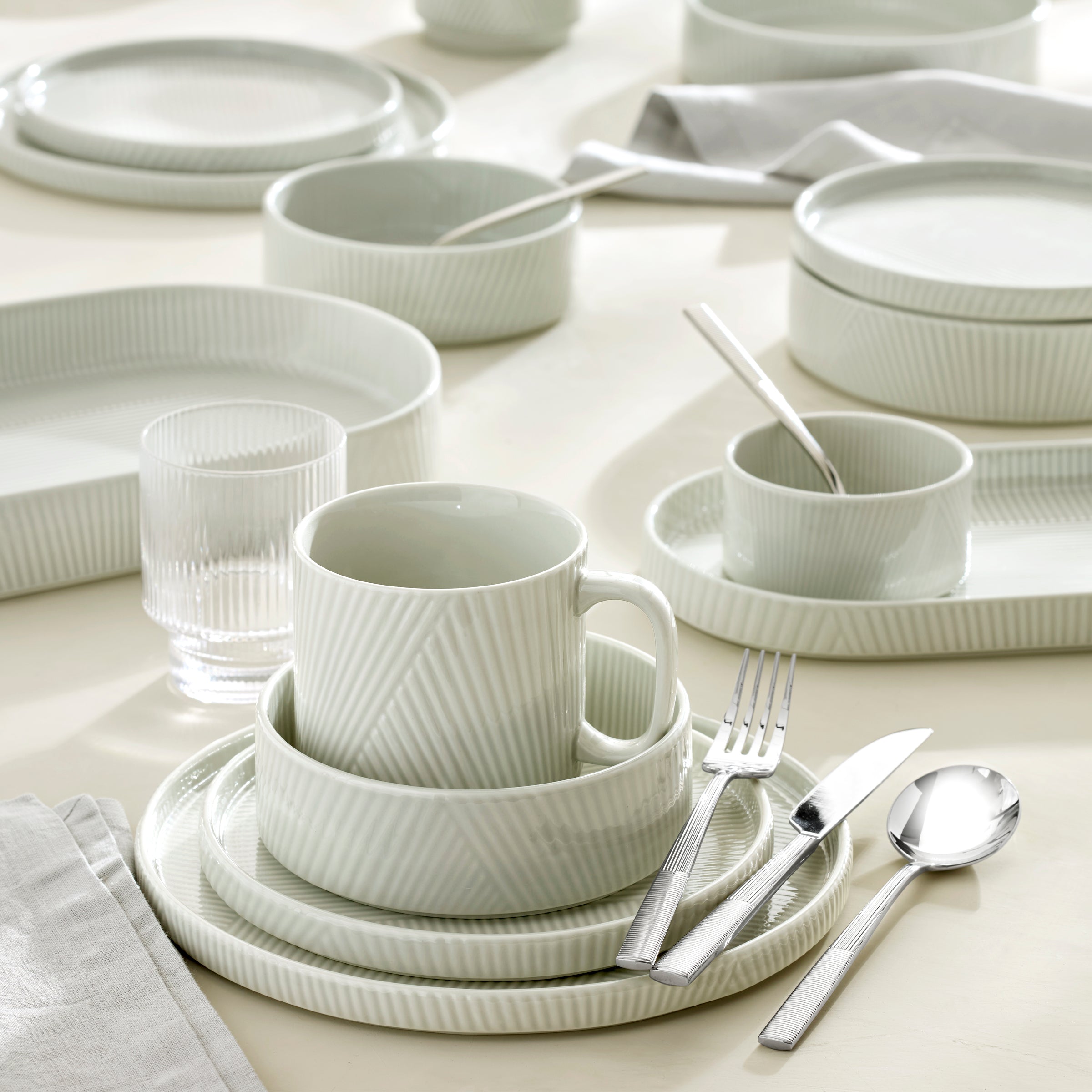 Lenox Premium Modulus Vapor 12-Piece Dinnerware Set - Image 2