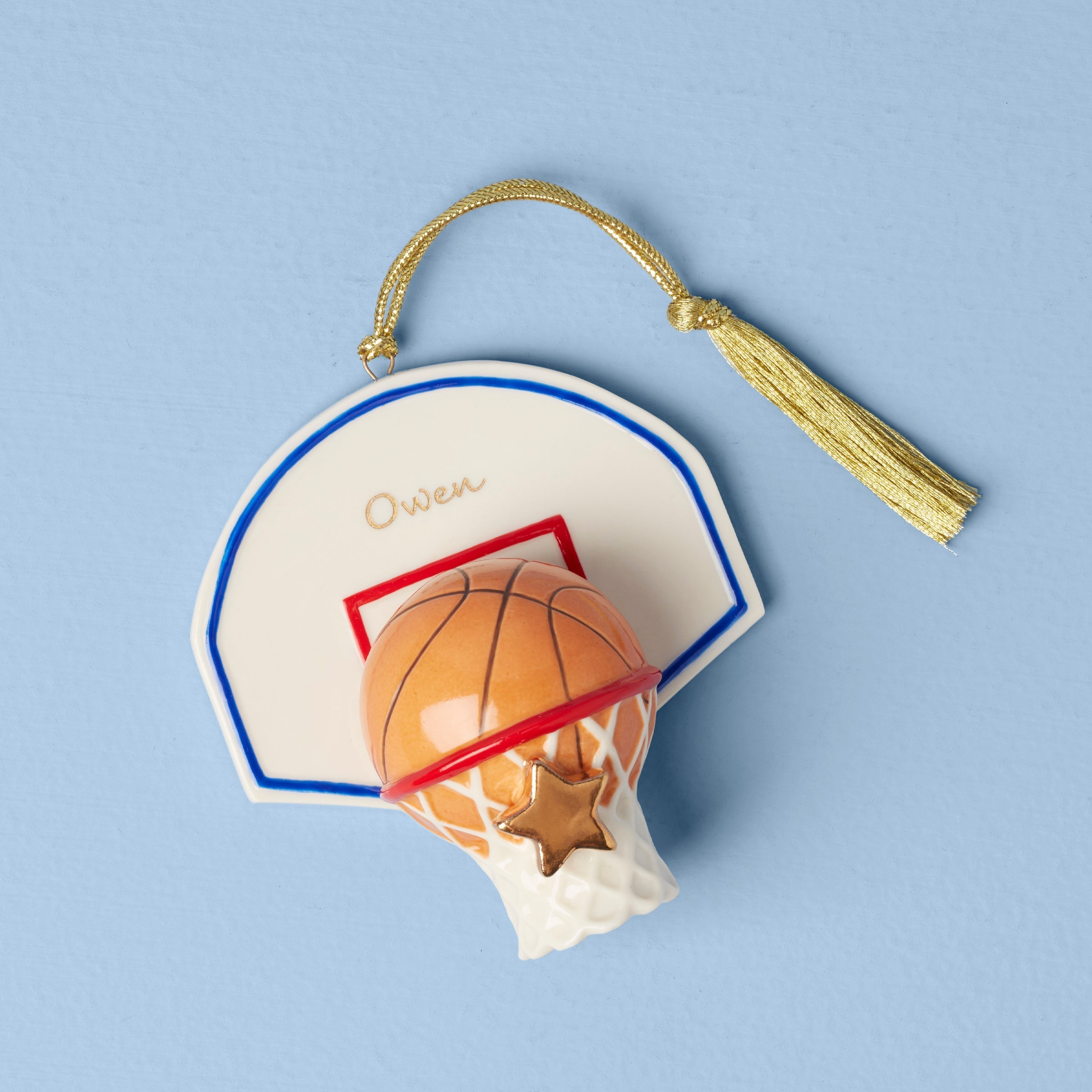 Lenox Premium Personalized Basketball Ornament