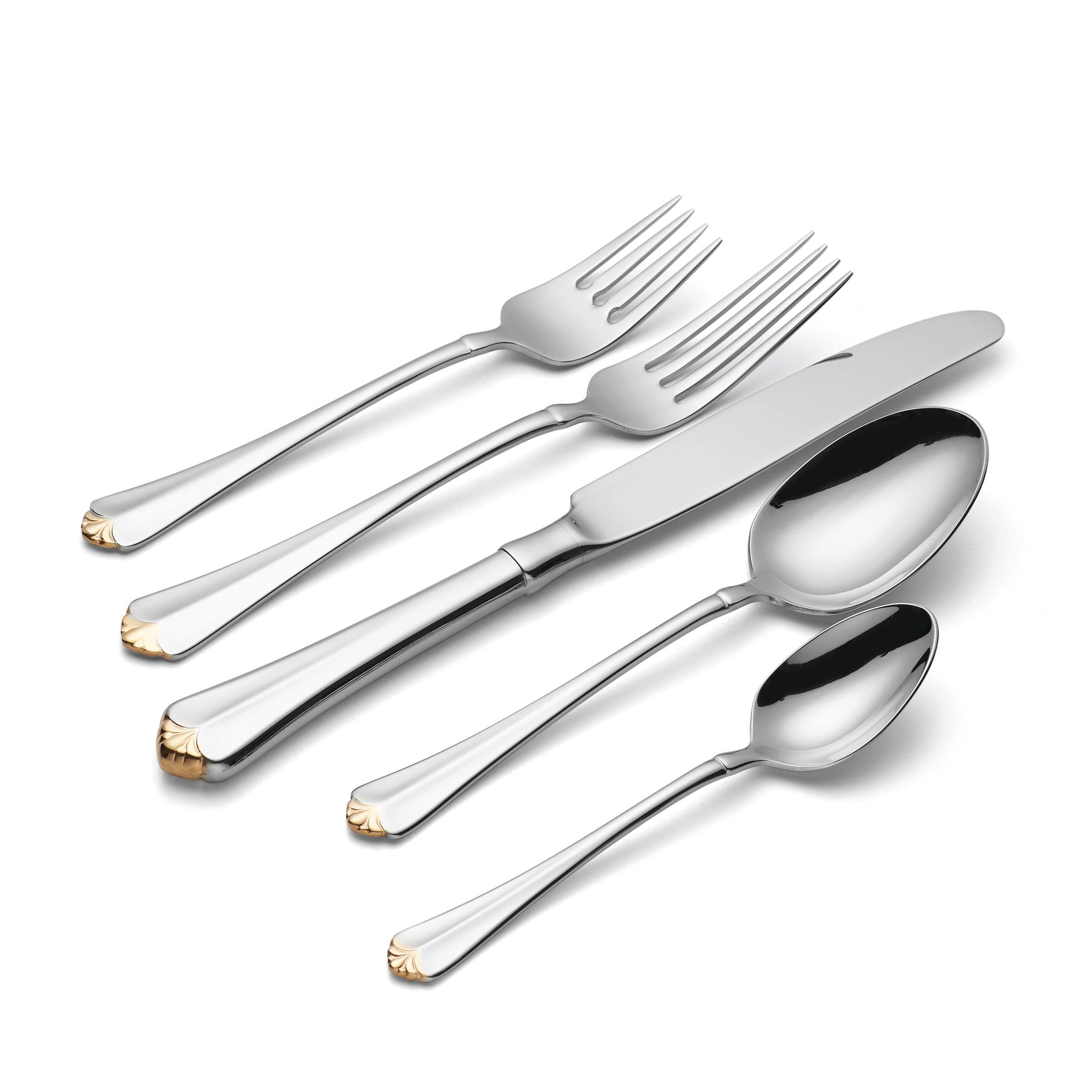 Lenox Premium Golden Juilliard 20-Piece Flatware Set - Image 3