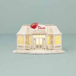 Lenox Premium Mistletoe Park Lit Diner Figurine