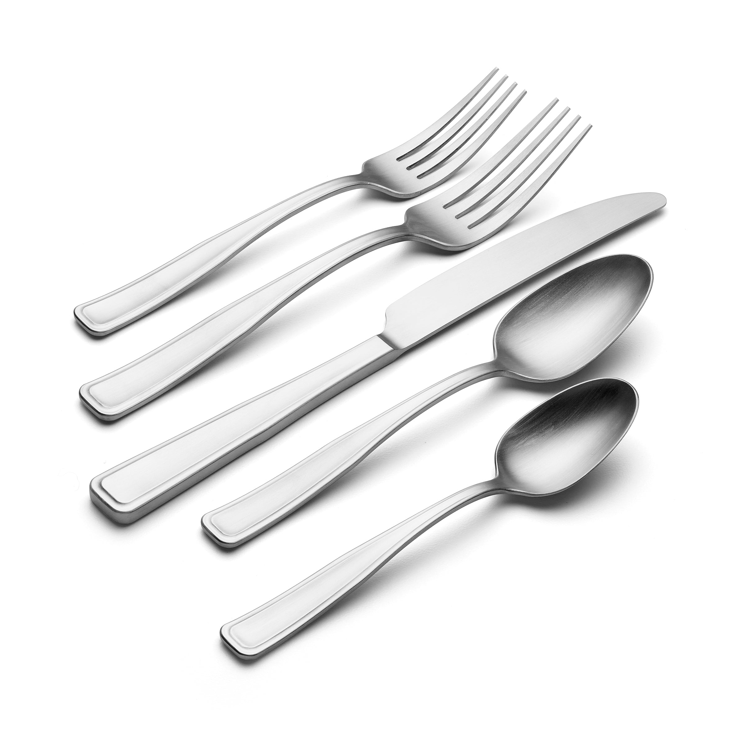 Lenox Premium Reid Satin 20-Piece Flatware Set - Image 2