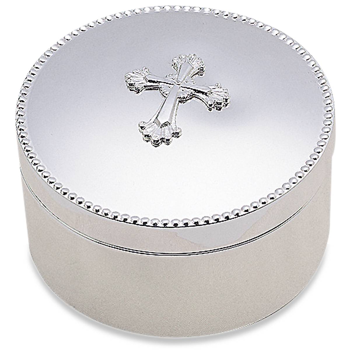 Lenox Premium Abbey Cross Silverplate Keepsake Box