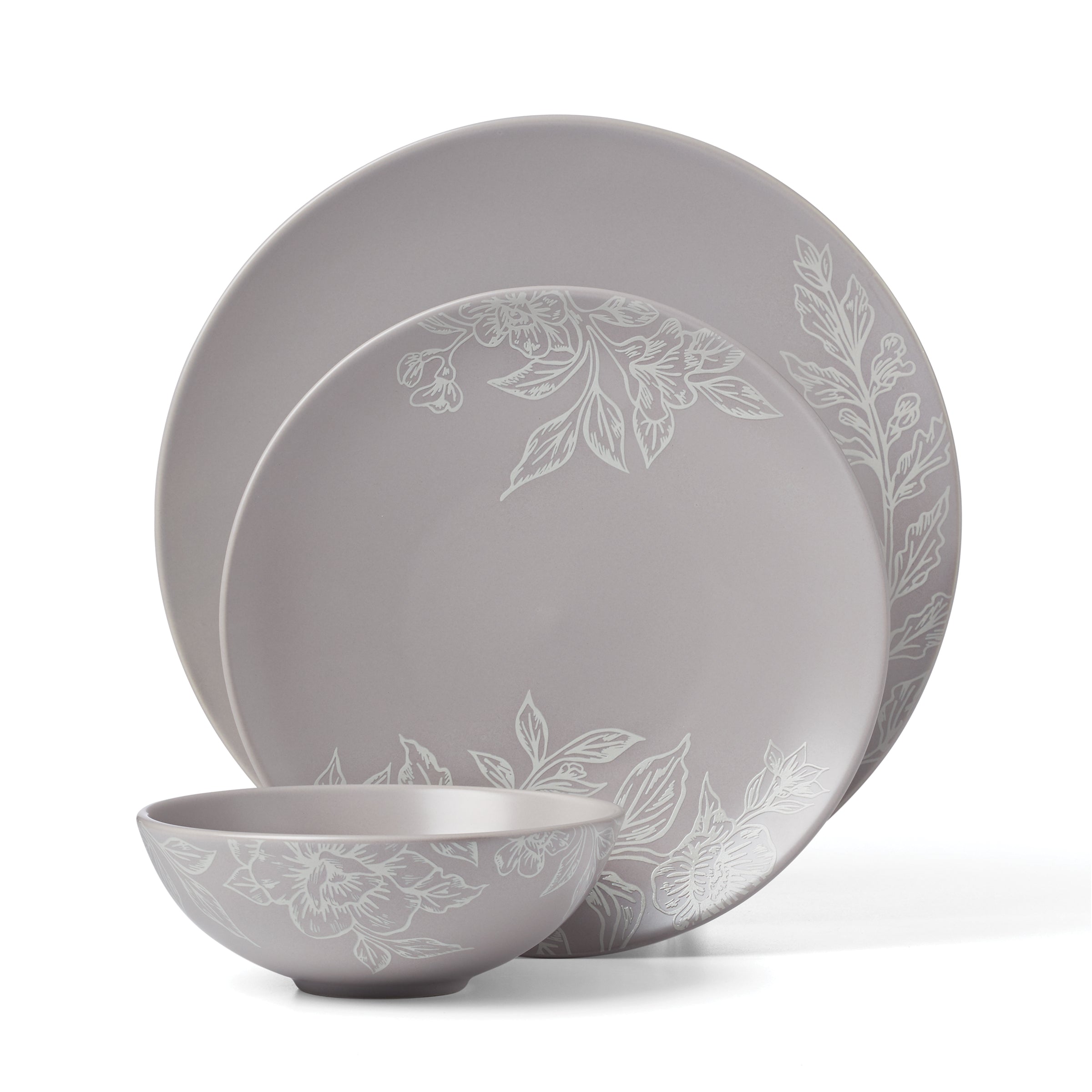 Lenox Premium Roseto Pumice 12-Piece Dinnerware Set - Image 8