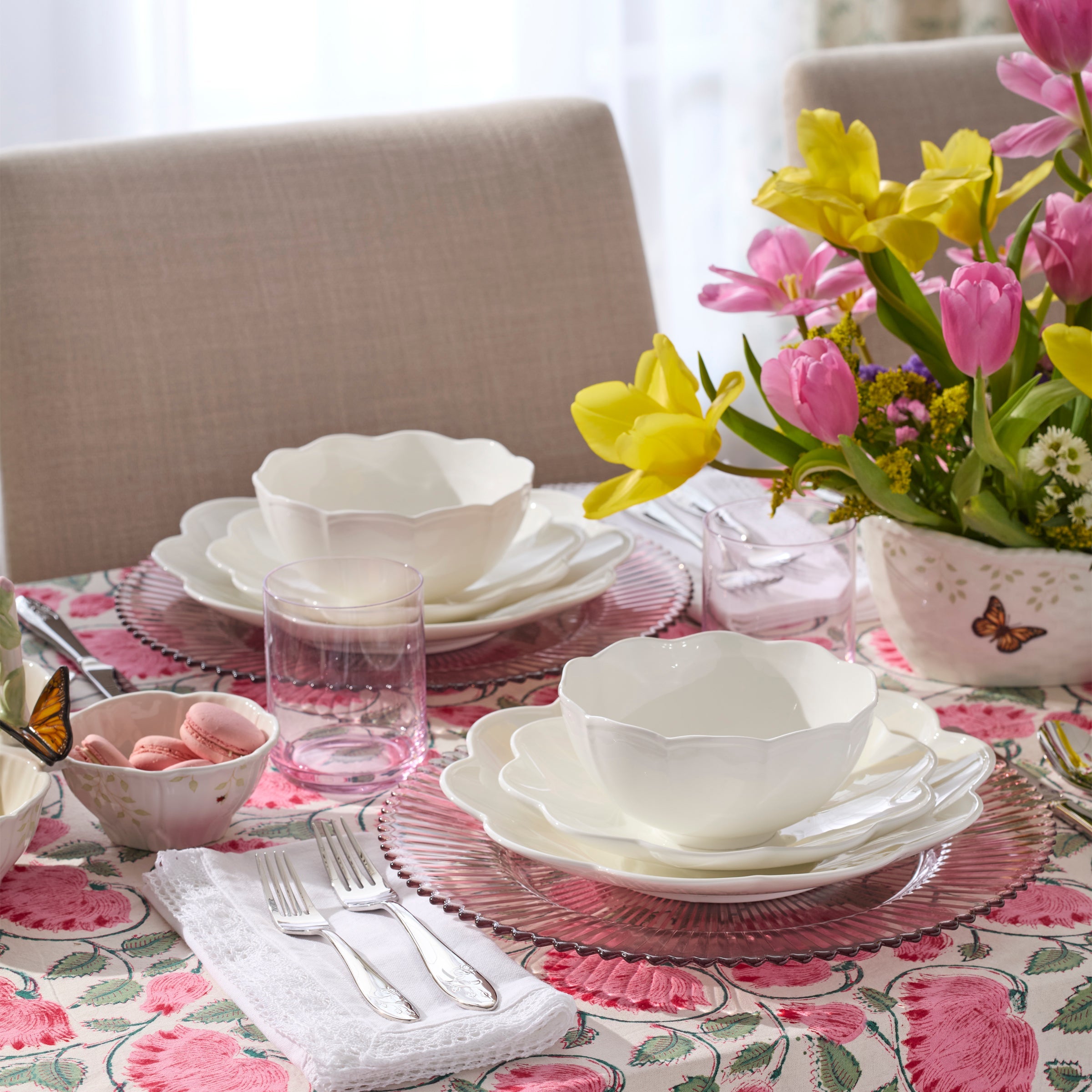 Lenox Premium Tuscany Stackable Blush Tall Glasses, Set of 4 - Image 3