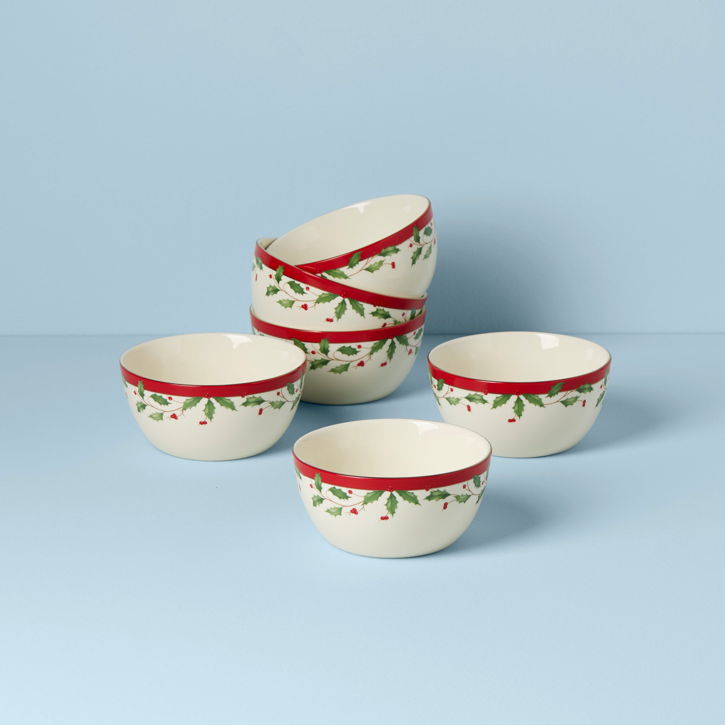 Lenox Premium Holiday Dessert Bowls, Set of 6