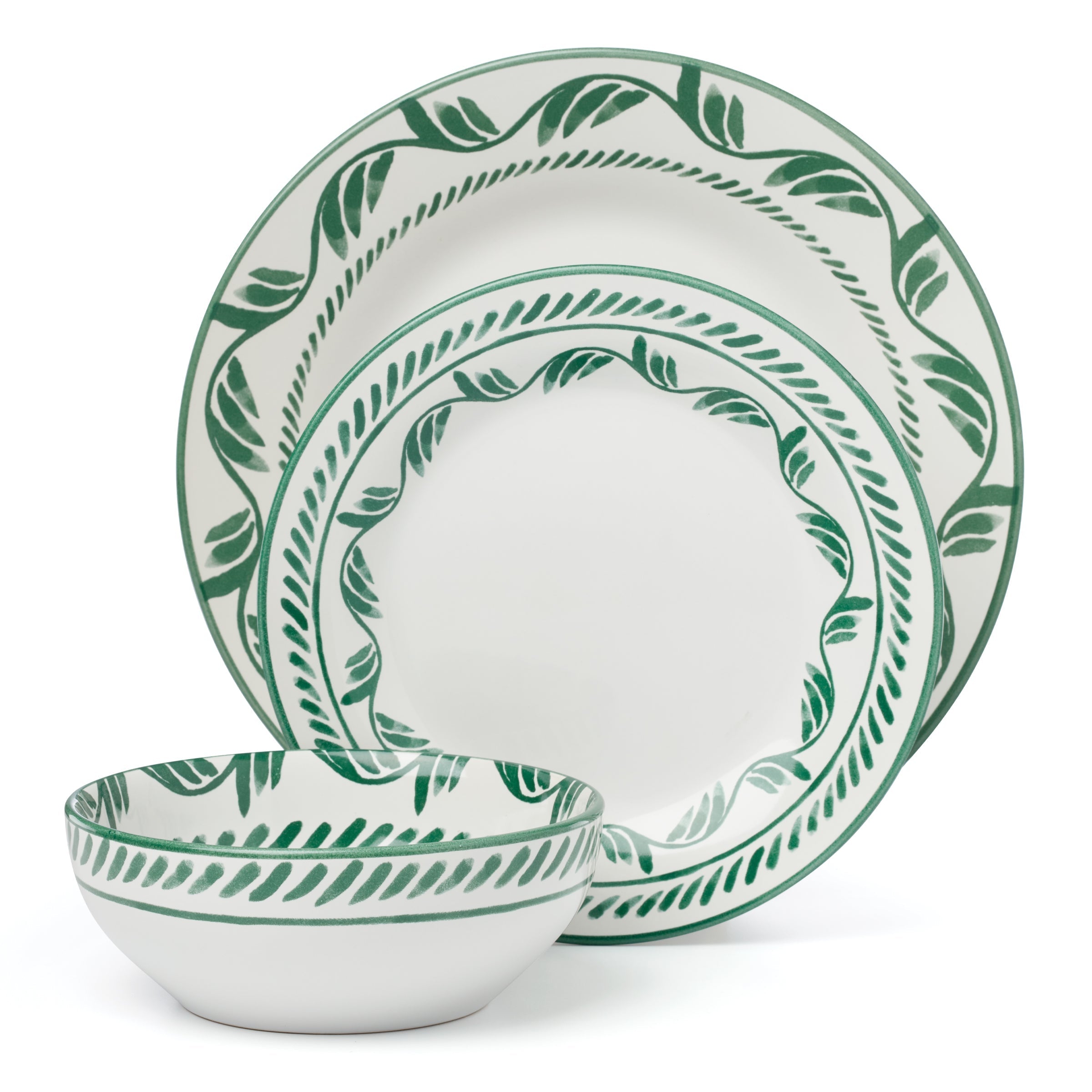 Lenox Premium Solear Green 12-Piece Dinnerware Set - Image 3