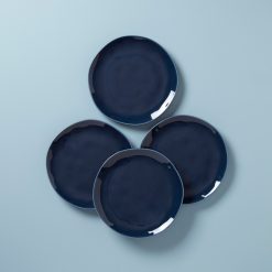Lenox Premium Bay Colors Blue Dinner Plates, Set of 4