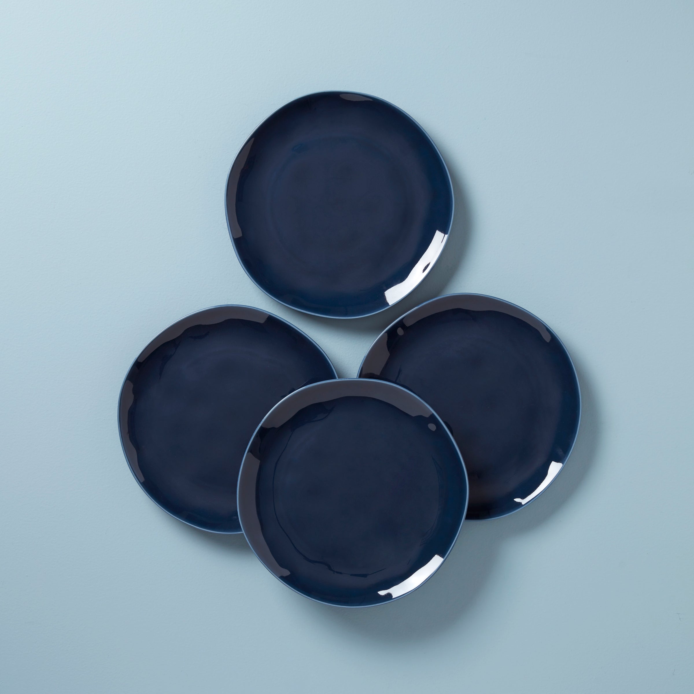 Lenox Premium Bay Colors Blue Dinner Plates, Set of 4
