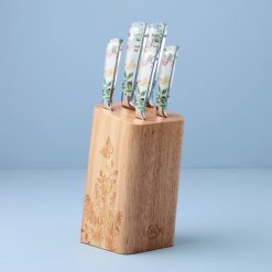 Lenox Premium Butterfly Meadow Herbs 6-Piece Cutlery Block Set