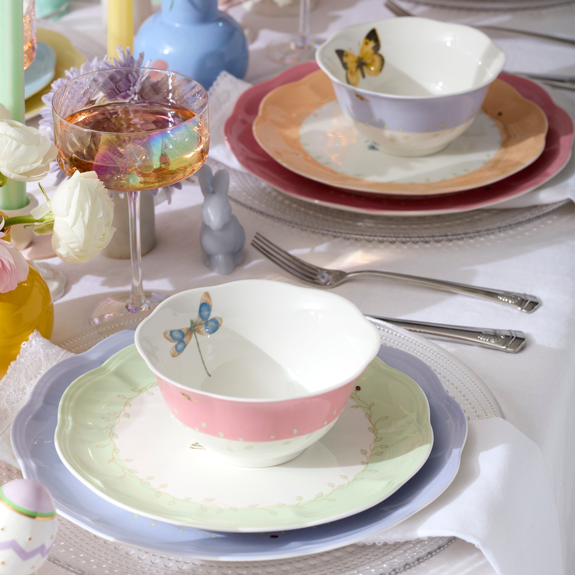 Lenox Premium Butterfly Meadow Colors 4-Piece Dessert Bowl Set - Image 2