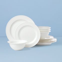 Lenox Premium Studio 1414 Rimmed 12-Piece Dinnerware Set