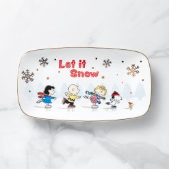 Lenox Premium Snoopy Skating Hors d'Oeuvres Tray